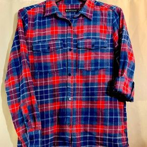 United By Blue Women's Organic Flannel Button-Down Shirt Size XL